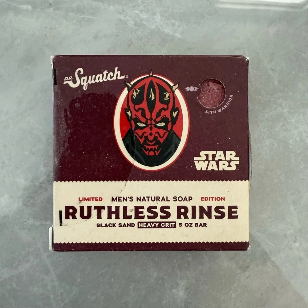 Dr. Squatch Limited Edition Disney Star Wars Ruthless Rinse Soap Bar Set of 6